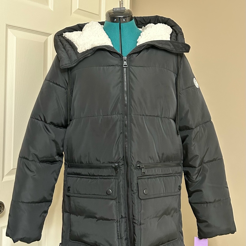 Madden Girl Black Jacket with Cream Lining New With Tags